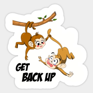 Get Back Up Sticker